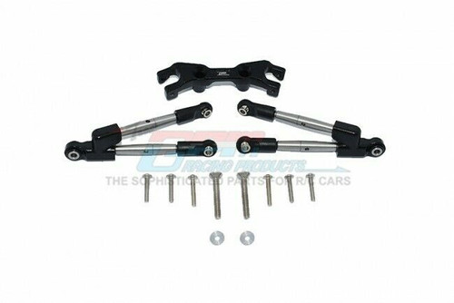 For Traxxas HOSS Metal Upgrade REAR TIE RODS W/ STABILIZER HS049R -BLACK-