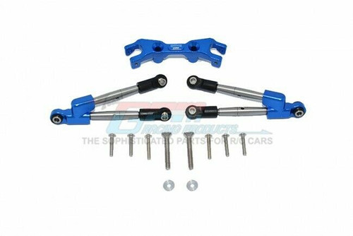 For Traxxas HOSS Metal Upgrade REAR TIE RODS W/ STABILIZER HS049R -BLUE-