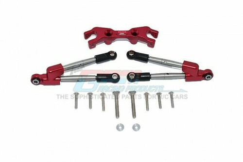 For Traxxas HOSS Metal Upgrade REAR TIE RODS W/ STABILIZER HS049R -RED-