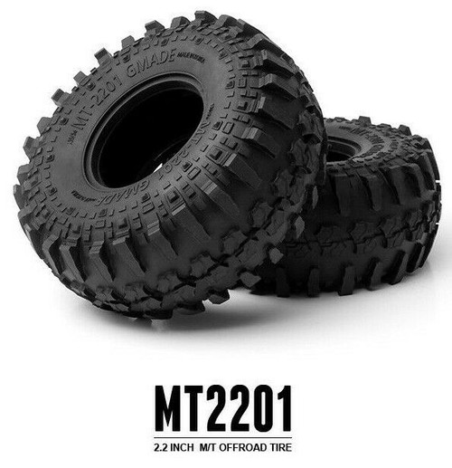 Gmade RC 1/10 Rubber TRUCK Tires 2.2 Off Road Tire MT2201 135mm (2pcs) gm70294