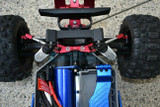 For Traxxas HOSS Metal Upgrade REAR TIE RODS W/ STABILIZER HS049R -BLUE-