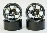 1/10 Scale Metal TRUCK WHEELS 1.9 Beadlock Rims - JEEP STYLE - 4pcs