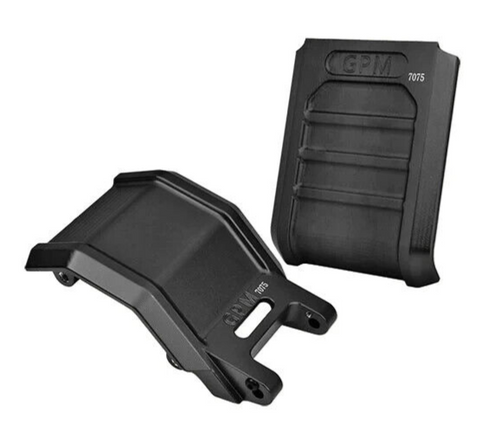 For 1/4 Losi Promoto Bike SKID PLATE SET (2PCS) Metal Upgrade #MX016AB -BLACK-