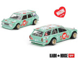 Mini GT 1/64 Die Cast DATSUN 510 WAGON Hanami Kaido House Model Car - TEAL -