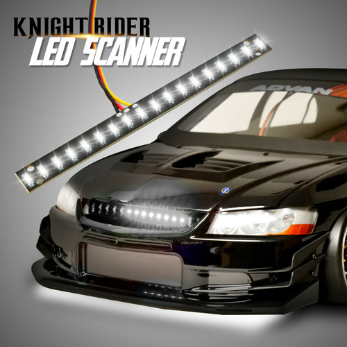1/10 RC LED Scanner KNIGHT RIDER Effect Light Bar WHITE