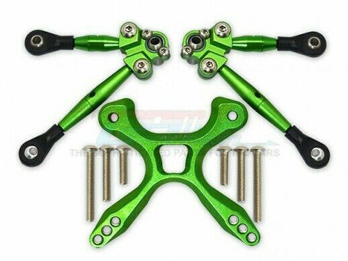 For Traxxas 4-TEC 2.0 TIE RODS + STABILIZER Upgrade GT049RA - GREEN -