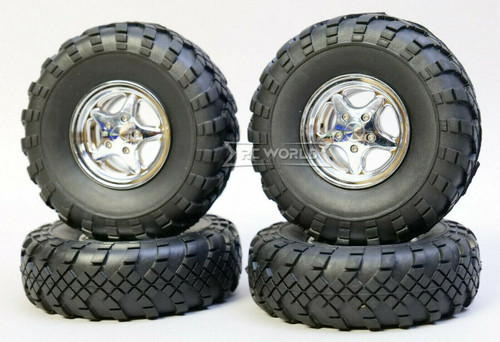 1/10 Metal Truck Wheels 1.9 Beadlock Rims - LAND ROVER - W/ 110mm Tires 