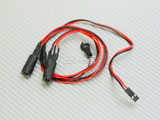  RC LED 10mm HALO LED Headlights - WHITE Center - WHITE HALO - W/ Switch
