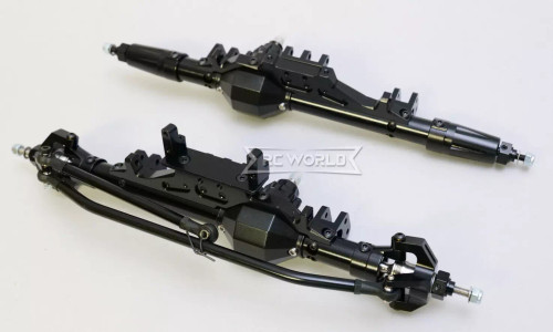 Axial Wraith Metal Upgrade AXLES Front + Rear w/ Internal Gears BLACK