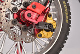 For 1/4 Losi Promoto Bike FRONT BRAKE PAD (2PCS) Metal Upgrade #MX035/SPN -RED-