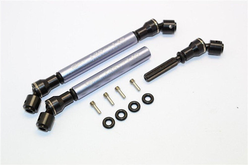 GPM  Axial SMT10 Grave Digger Steel FRONT + REAR Driveshafts #MJ237SA - SILVER -