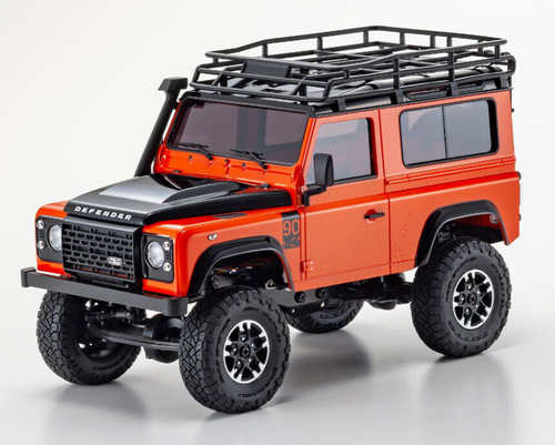 Kyosho RC 1/28 Mini Z LAND ROVER D90 Adventure Body Shell -ORANGE- #MXBT10MO