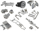 RedCat CHROME Parts REAR CHASSIS EXTENSION Plate For Monte Carlo #RER15553