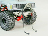 1/10 Scale METAL CHAIN W/ LATCH Hook BLACK Chain 36" Long -BLUE-