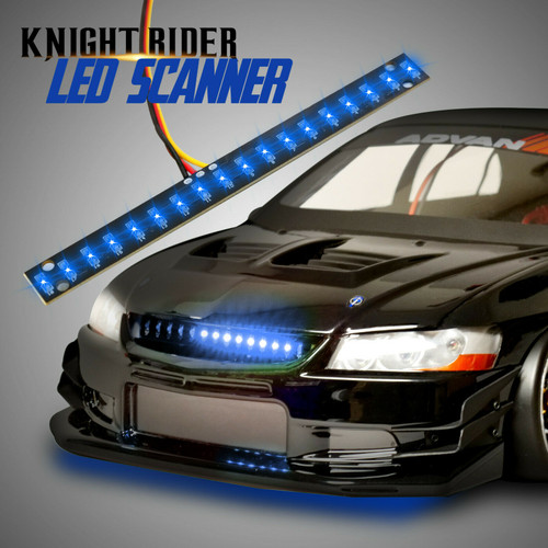 1/10 RC LED Scanner KNIGHT RIDER Effect Light Bar BLUE