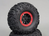 Axial 2.2 Rock CRAWLER Beadlock Wheels & TIres 140 mm 5.5" -Set Of 4- GREEN