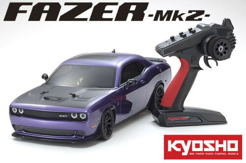 Kyosho 1/10 DODGE CHALLENGER SRT HELLCAT W/ 11.1V Battery & Charger -RTR- 35MPH+ Kyosho 1/10 DODGE CHALLENGER SRT HELLCAT W/ 11.1V Battery & Charger -RTR- 35MPH+