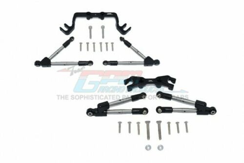 GPM Traxxas Hoss Tie Rod Stablizer Front + Rear #HS049FR -BLACK-