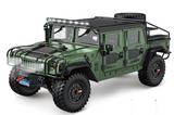 RC 1/10 HUMMER 4X4 Truck Full Option Pro 2-Speed/Sounds/LED/Smoke *RTR* GREEN