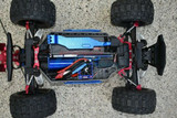 GPM Traxxas Hoss Tie Rod Stablizer Front + Rear #HS049FR -BLUE-