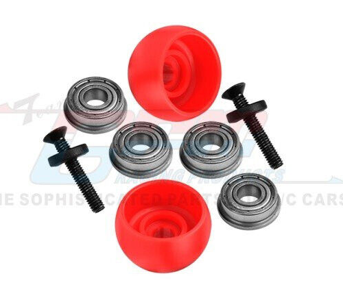 For 1/4 Losi Promoto Bike LEAN BAR WHEELS Upgrade (2PCS) #MX040 -RED-