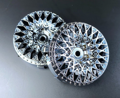 Tetsujin GRANSEEKER Car Wheels INSERTS Disk Adjustable Offset - CHROME - (4 pcs ) TT-7125